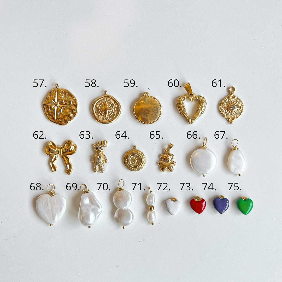 CHARM NECKLACE/ BRACELET- PENDENTES DOURADOS PARTE III