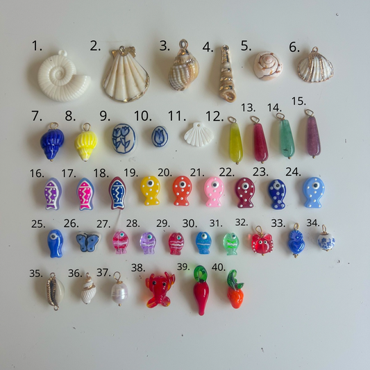 CHARM NECKLACE/ BRACELET- PENDENTES DOURADOS VERÃO PARTE III