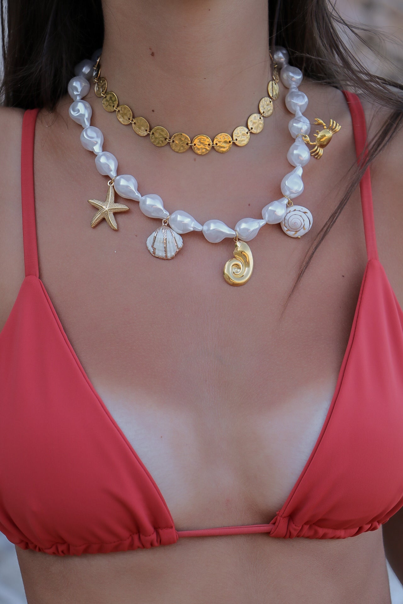 CHARM NECKLACE- PÉROLAS GRANDES
